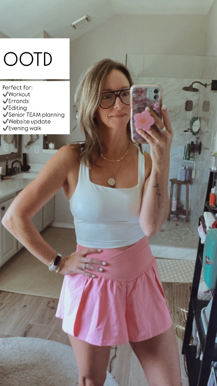 Workout, errands, editing, website refresh, all while still feeling cute 💕

#LTKActive #LTKStyleTip #LTKOver40