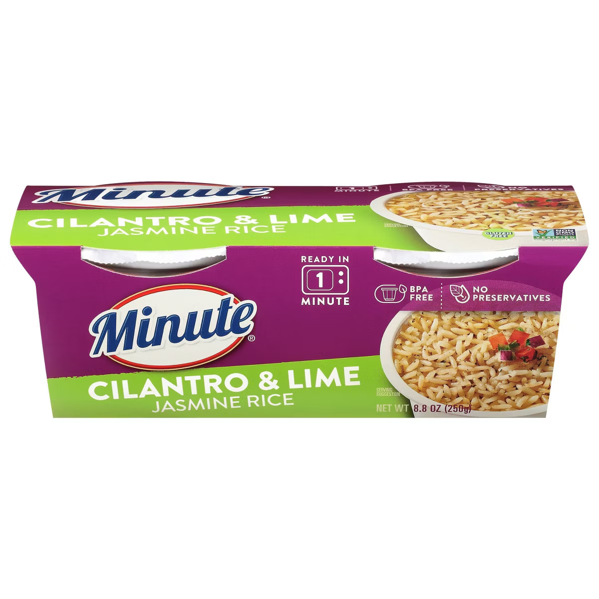 Minute Cilantro & Lime Jasmine Rice 2 Pack - 8.8oz | Target