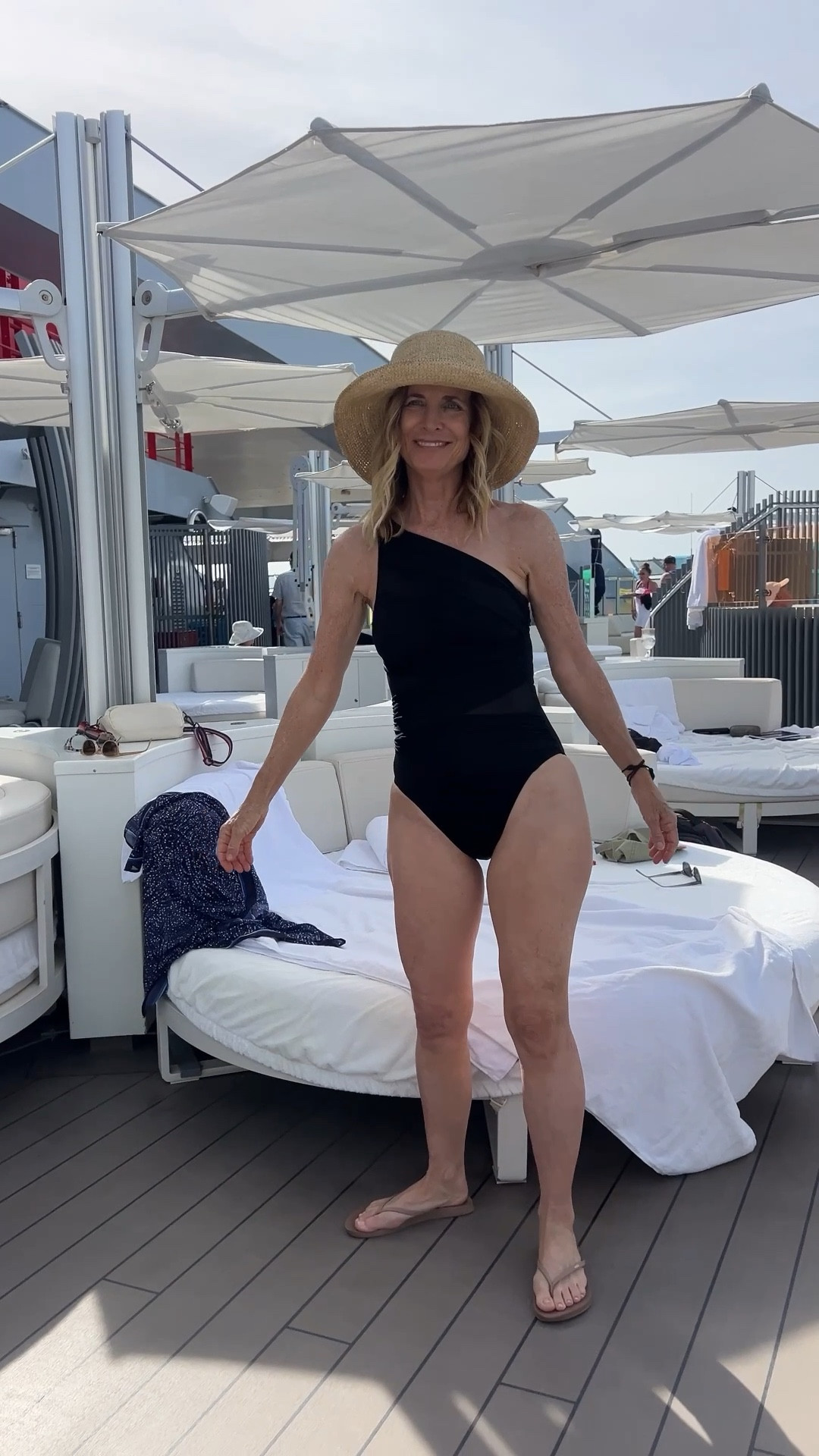 Just landed in Kusadasi, Turkey 🇹🇷 and kicked things off with a little lounge time in Richard’s Rooftop — the Rockstar Sailors only zone on our Virgin Voyages cruise 😎✨ VIP perks galore and zero party chaos up here (just how I like it after a long travel day).

Are you team relaxing vibes or team party all day? 
