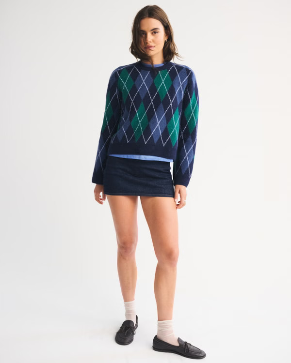 Women's The A&F Madeline Crew Sweater | Women's New Arrivals | Abercrombie.com | Abercrombie & Fitch (UK)