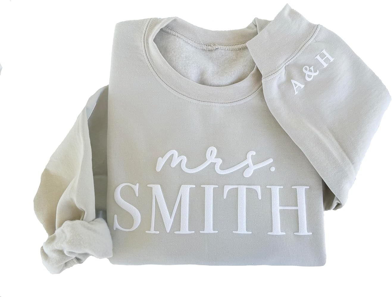 Up2ournecksinfabric - Bride Sweatshirt - Mrs Sweater - Honeymoon Outfit - Wedding Gift - Bride Cr... | Amazon (US)