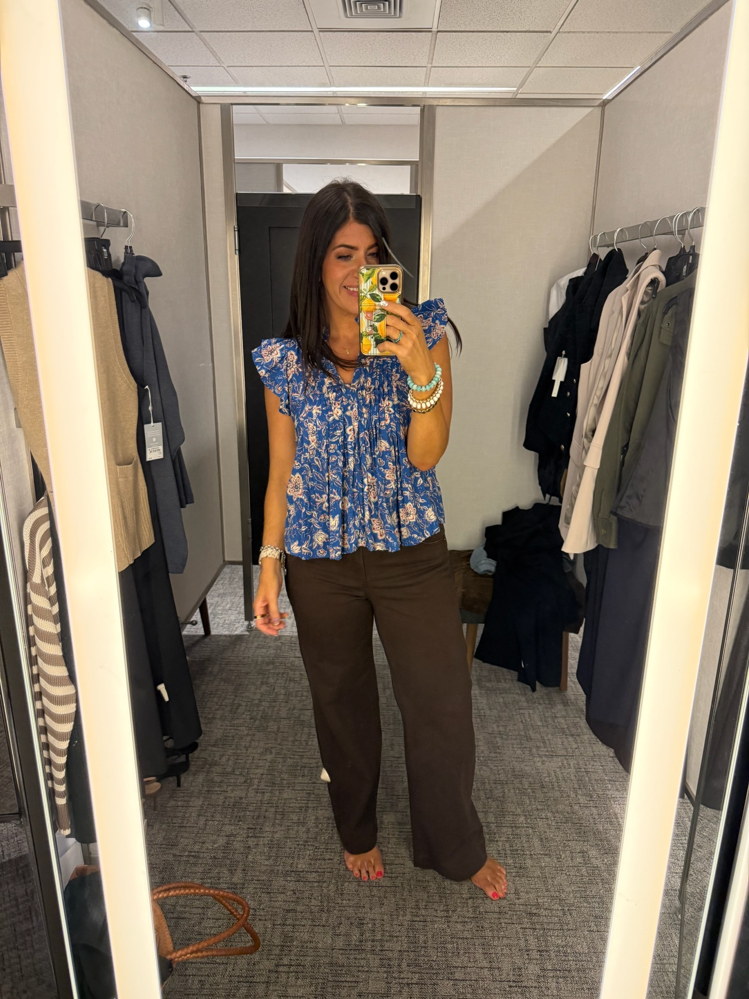 Nordstrom sale finds, In an 8/m top and bottoms, 29 jeans in all but Levi’s (30) 

Workwear, midsize fall outfits , nsale, easy outfit, what to wear, fall midsize outfit, ootd, midsize fall, causal, jeans, midsize jeans, floral top, midsize top