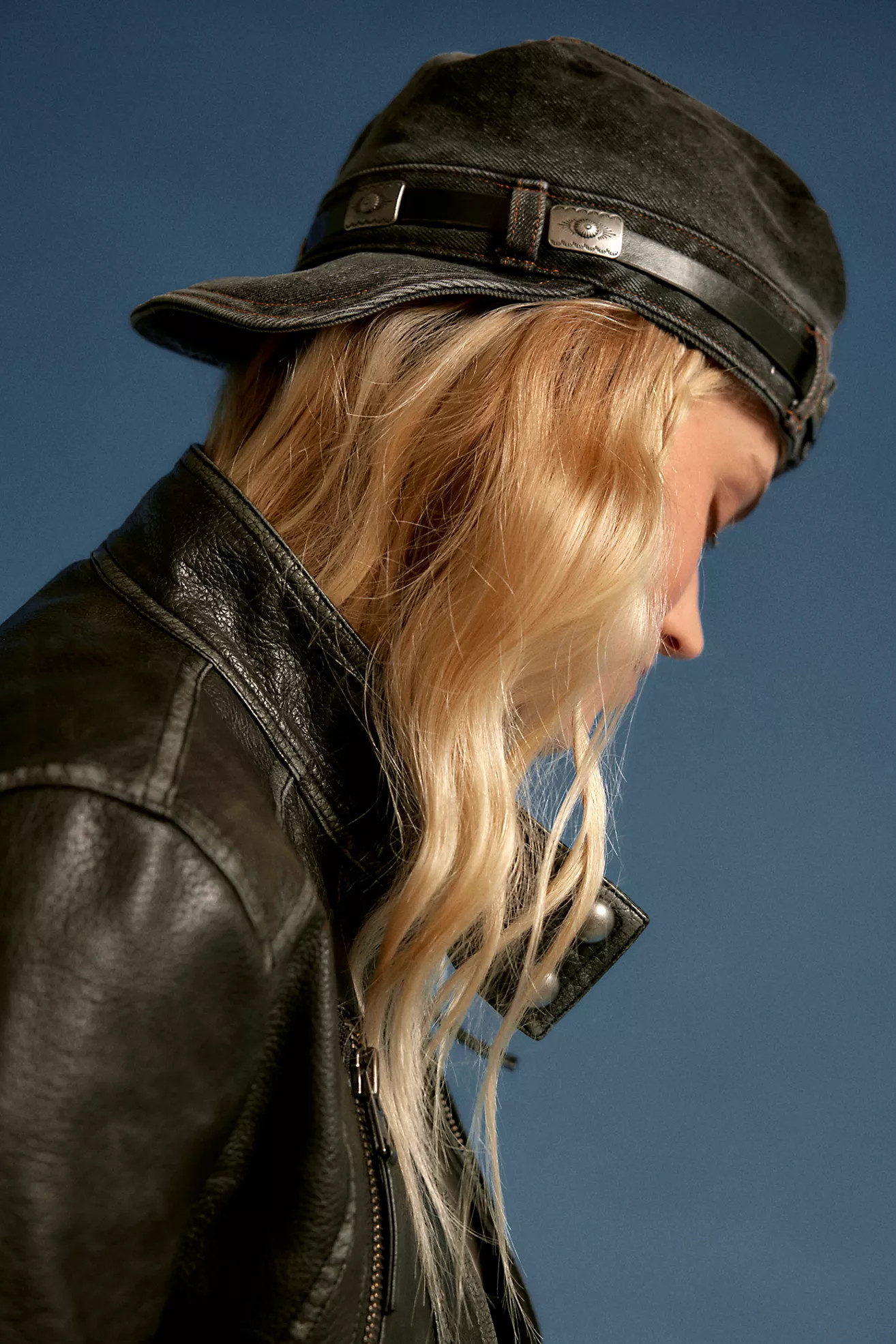 Washed Denim Cadet Hat | Free People (Global - UK&FR Excluded)