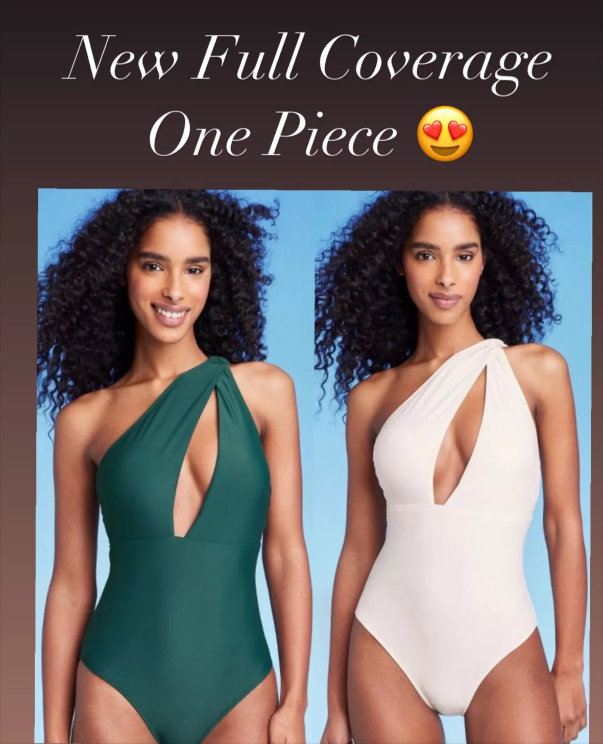 Women's One Shoulder Plunge Cut Out One Piece Swimsuit - Shade