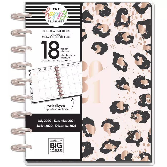 2020-21 Academic Planner 7" x 9" Weekly/Monthly 18 Month Wild Styled - The Happy Planner | Target