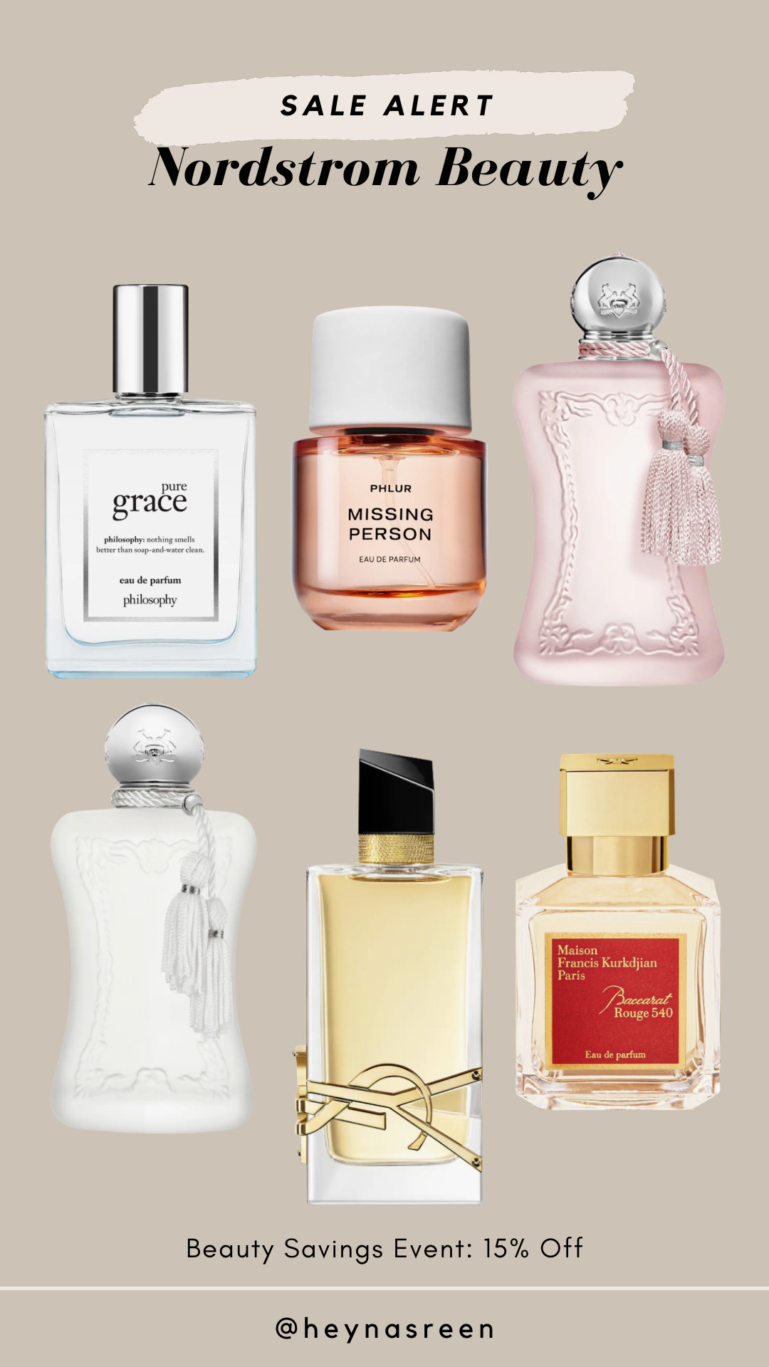 Nordstrom Beauty Savings Event: 15% off my favorite fragrance  through 3/15! 

 

#LTKSpringSale #LTKSaleAlert #LTKBeauty