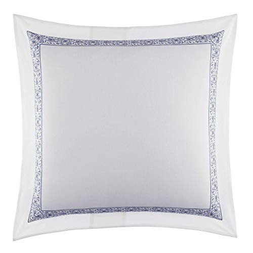 Laura Ashley - Euro Sham, 100% Smooth Cotton with Envelope Closure, Throw Pillow Cover for Bed or Couch, Oeko-Tex Certified (Charlotte Blue, 26" x 26") | Amazon (US)