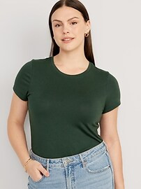 Cropped Bestee Crew-Neck T-Shirt for Women | Old Navy (US)