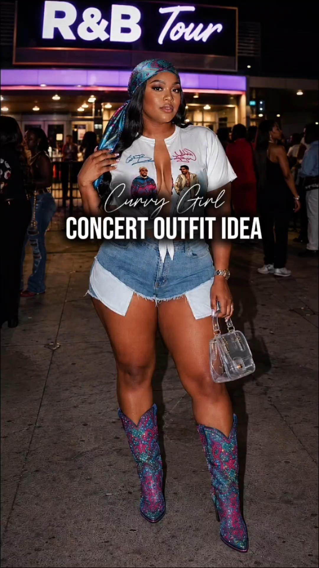 Concert outfit idea for the curvy baddies going to the R & B tour. The t-shirt is from www.Curvesix.com, other items linked below.

#LTKPlusSize #LTKPetite #LTKMidsize