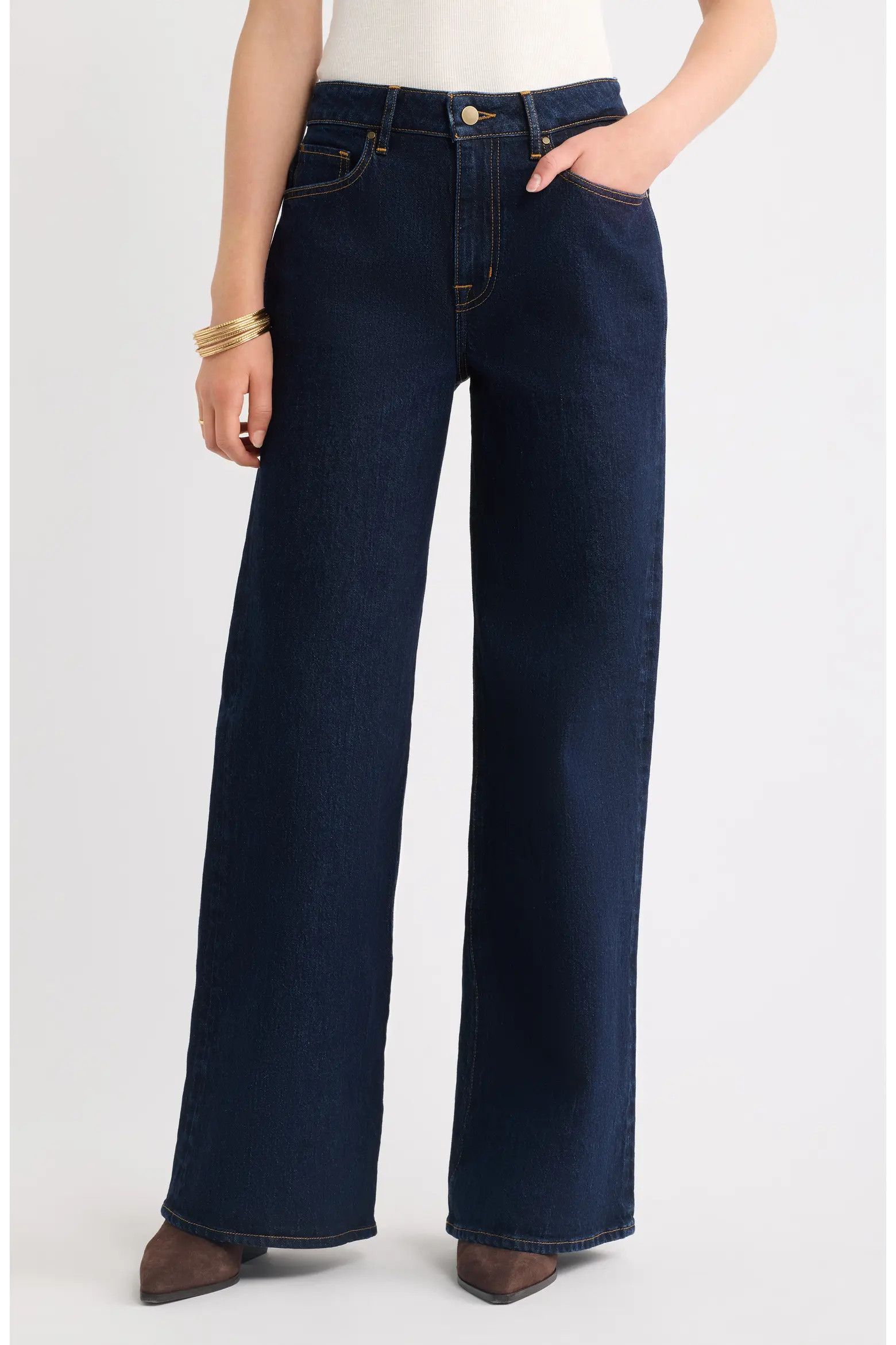 Treasure & Bond High Rise Wide Leg Jeans (Women) | Nordstrom | Nordstrom