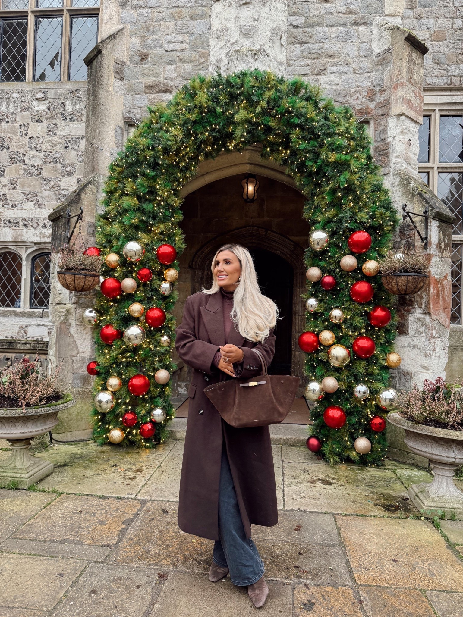Arrived for a gorgeous little staycation 🎄

Chocolate brown, DeMellier, winter outfit, day to night

#LTKuk #LTKfestive #LTKwinter