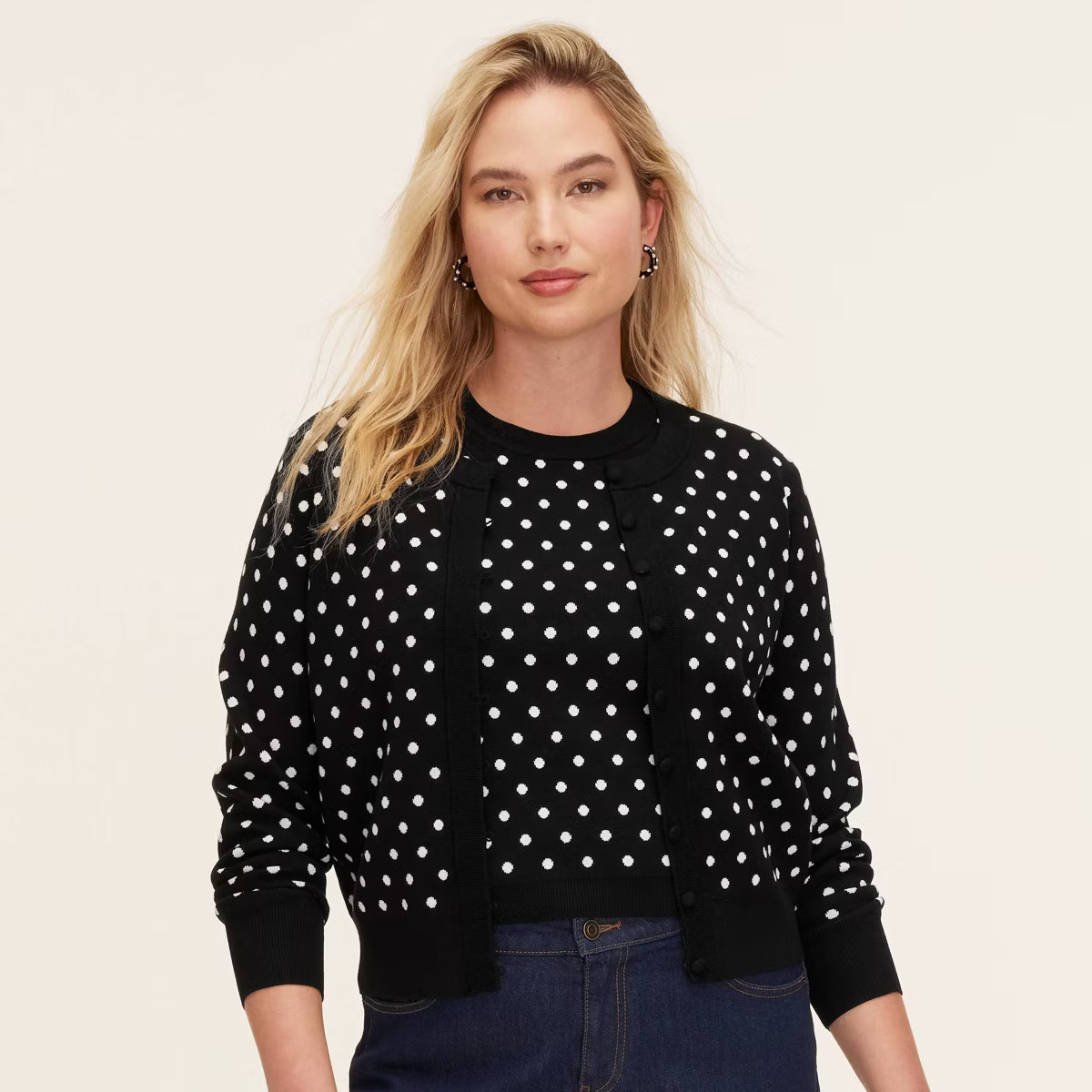 Women's Mini Polka Dot Cardigan -  kate spade new york x Target Black/White | Target