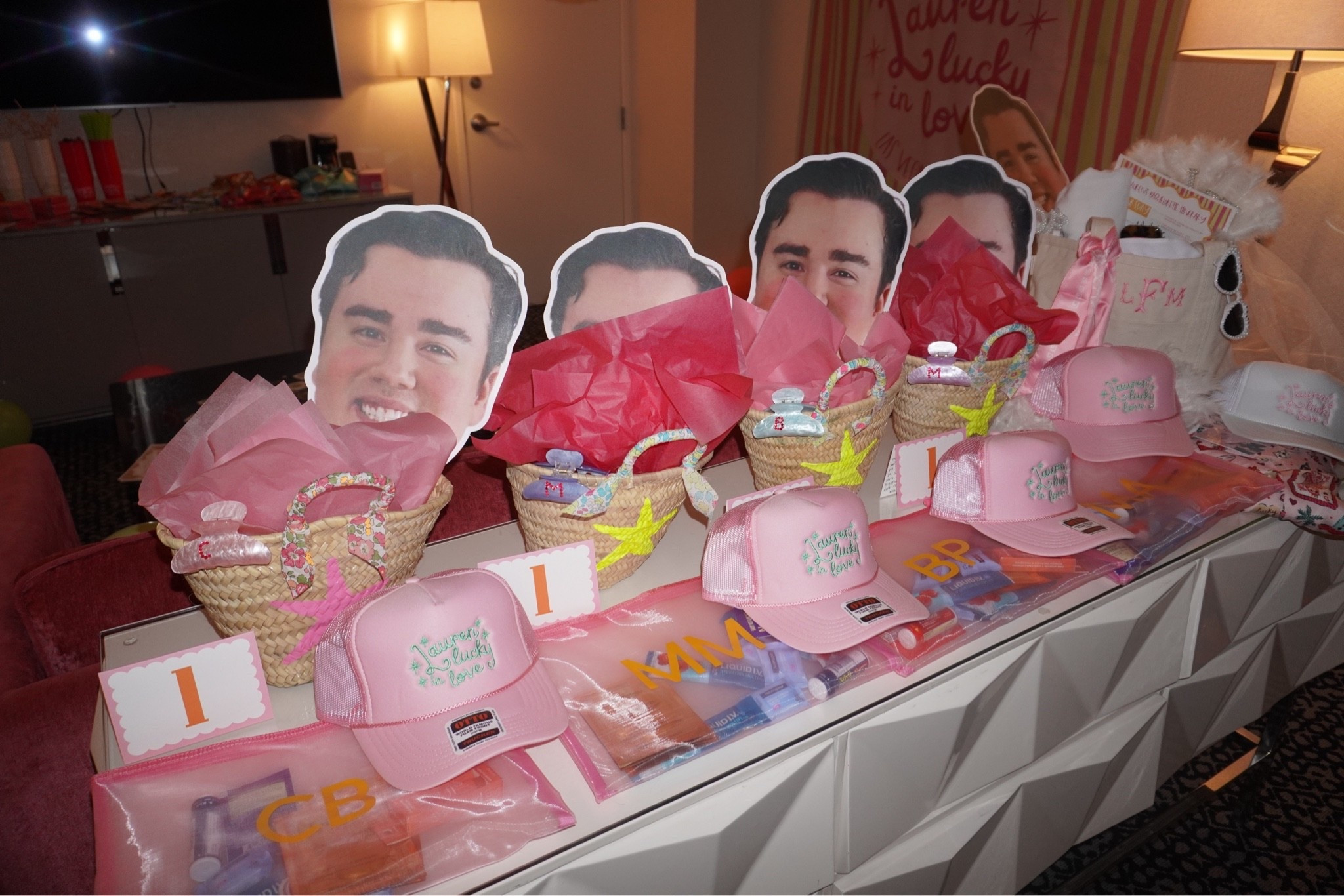Bachelorette decorations for my bestie’s Vegas Bach!