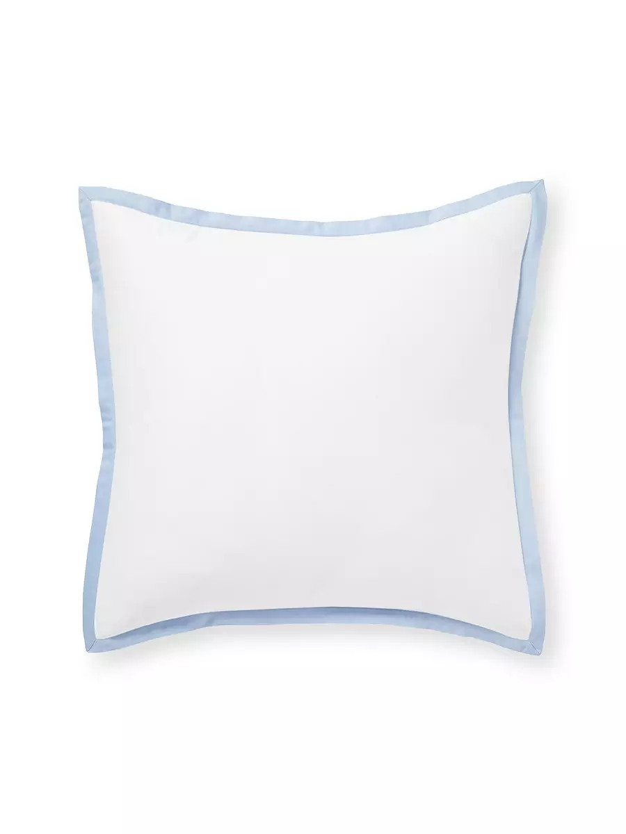Border Frame Sateen Sham | Serena and Lily