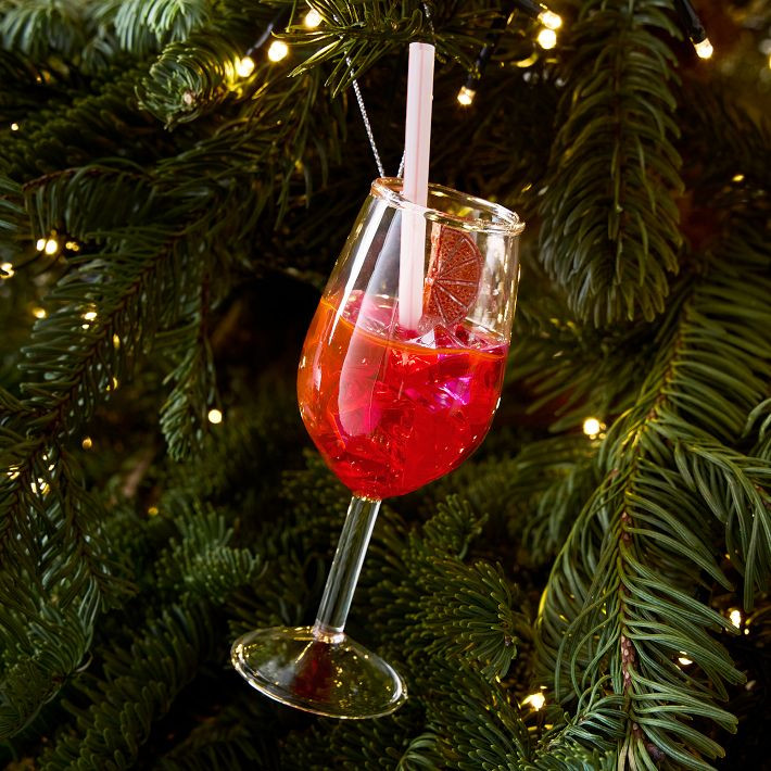 Glass Aperol Spritz Ornament | West Elm (US)