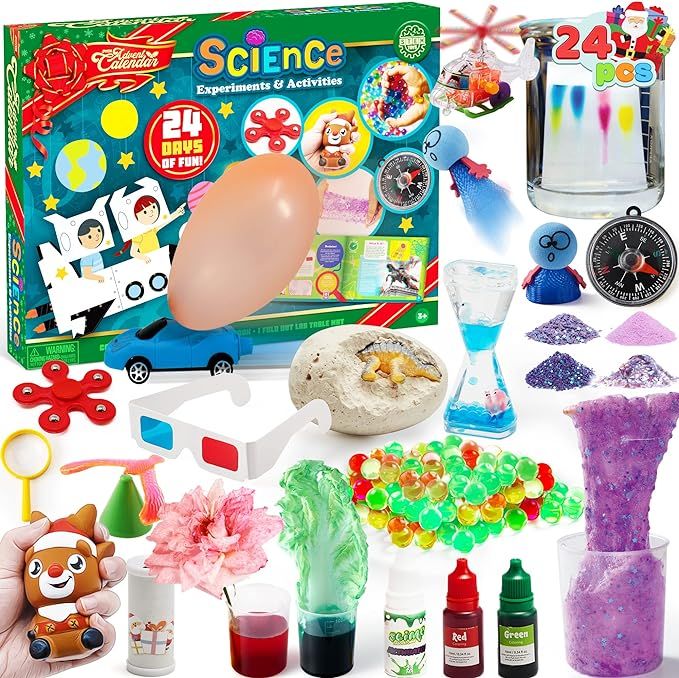 JOYIN 2023 Science Christmas Advent Calendar with Brain Teaser 24 Days Christmas Countdown Calend... | Amazon (US)