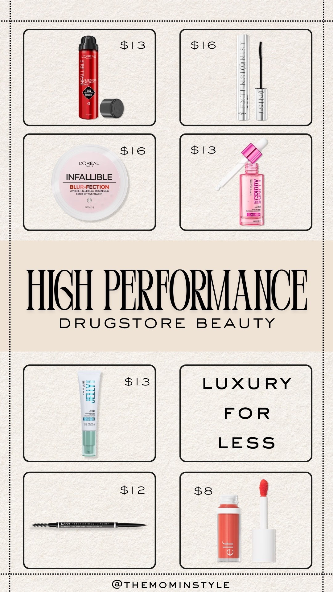 High Performance Drugstore Beauty for the every day look

#LTKgrwm #LTKmomlife #LTKBeauty