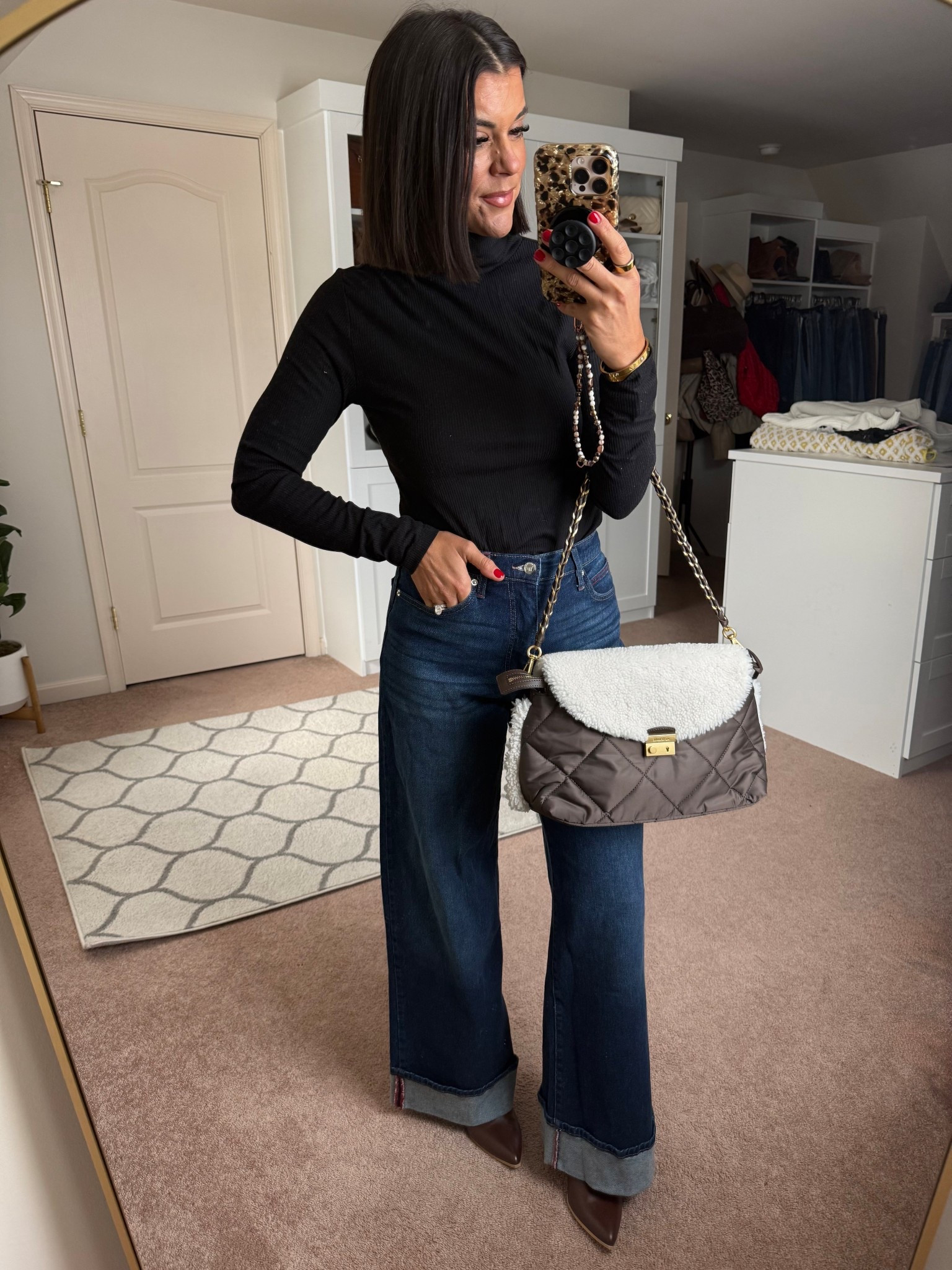 Love this new MZ Wallace bag! Size xs in turtleneck
Size 2 in jeans 

#LTKSaleAlert #LTKHoliday #LTKFindsUnder100