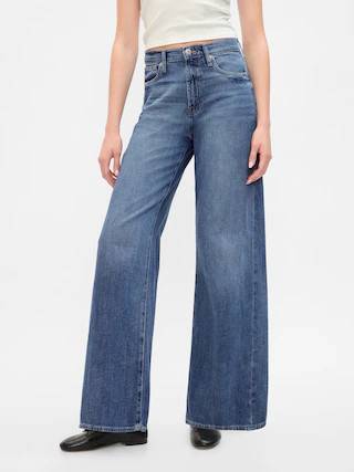 High Rise Wide-Leg Jeans | Gap Factory | Gap Factory