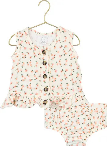Lou Lou and Company Cotton Muslin Ruffle Tank & Bloomers Set | Nordstrom | Nordstrom