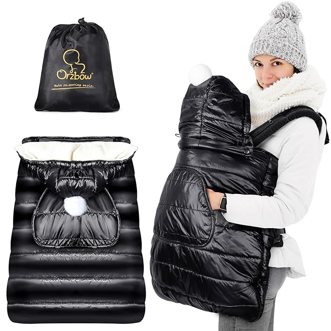 Orzbow Winter Baby Carrier Cover with Detachable Hood, Waterproof & Windproof, Universal for Carr... | Amazon (US)