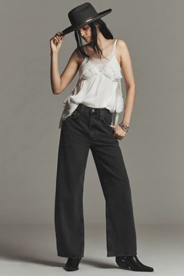AGOLDE Low Curve High-Rise Tapered Jeans | Anthropologie (US)