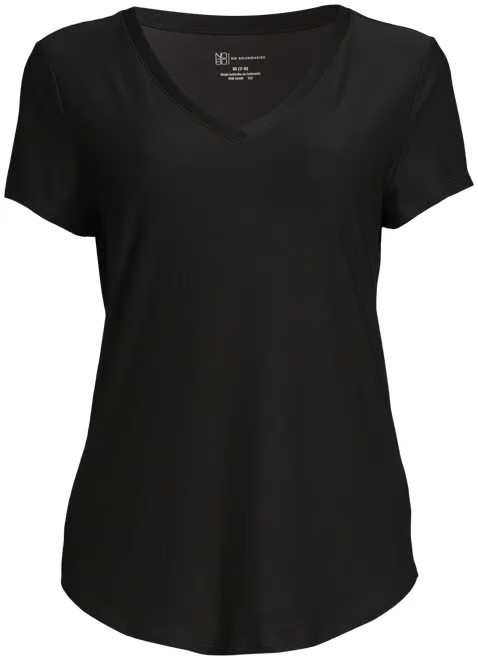 No Boundaries Junior's Brushed V-Neck T-Shirt | Walmart (US)