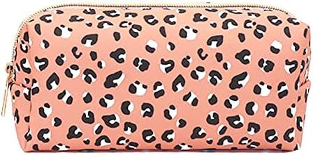 Portable Makeup Bag for Purse PU Vegan Leather Travel Cosmetic Handbag Toiletry Bag for Women Gir... | Amazon (CA)