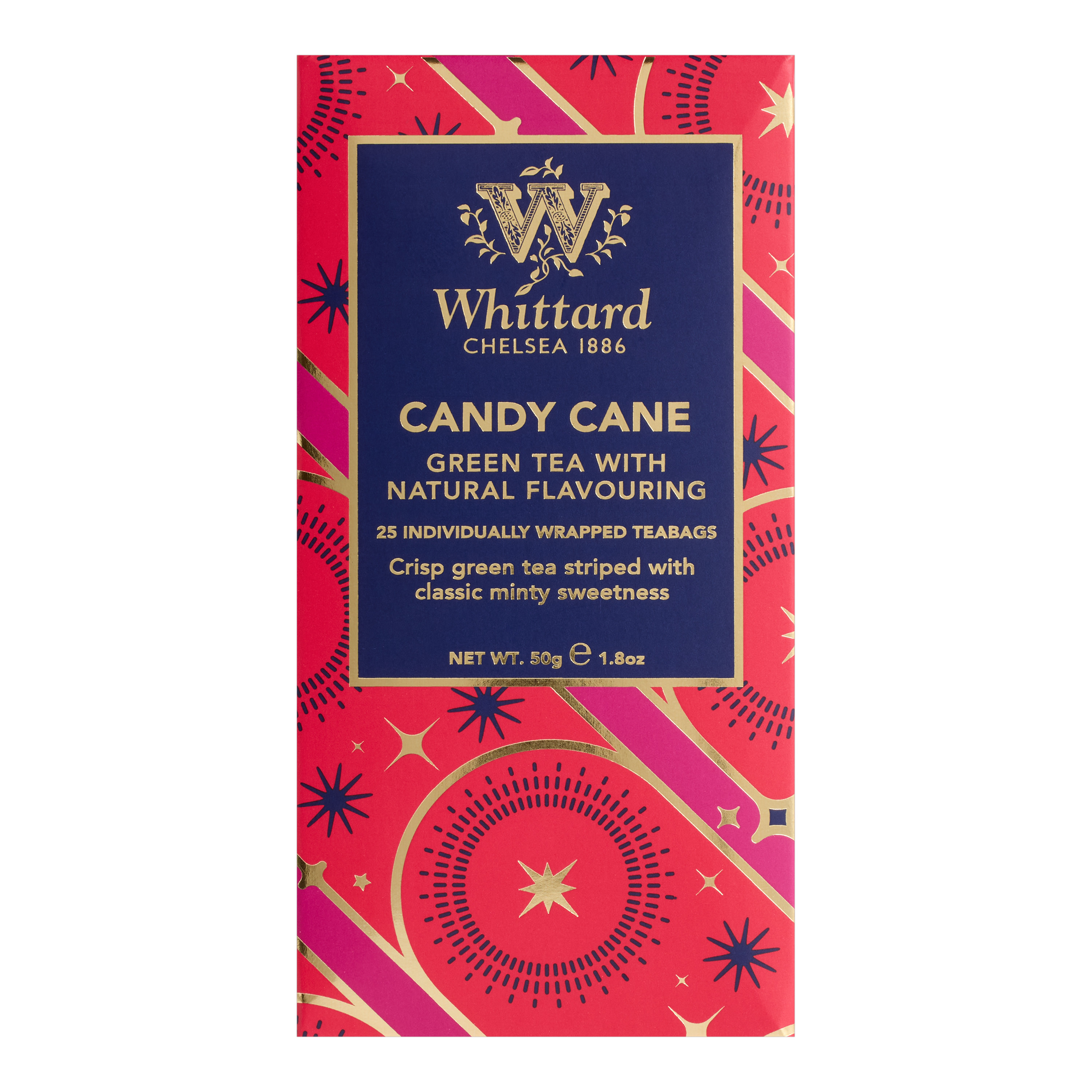 Whittard Candy Cane Green Tea Sachets 25 Count | World Market