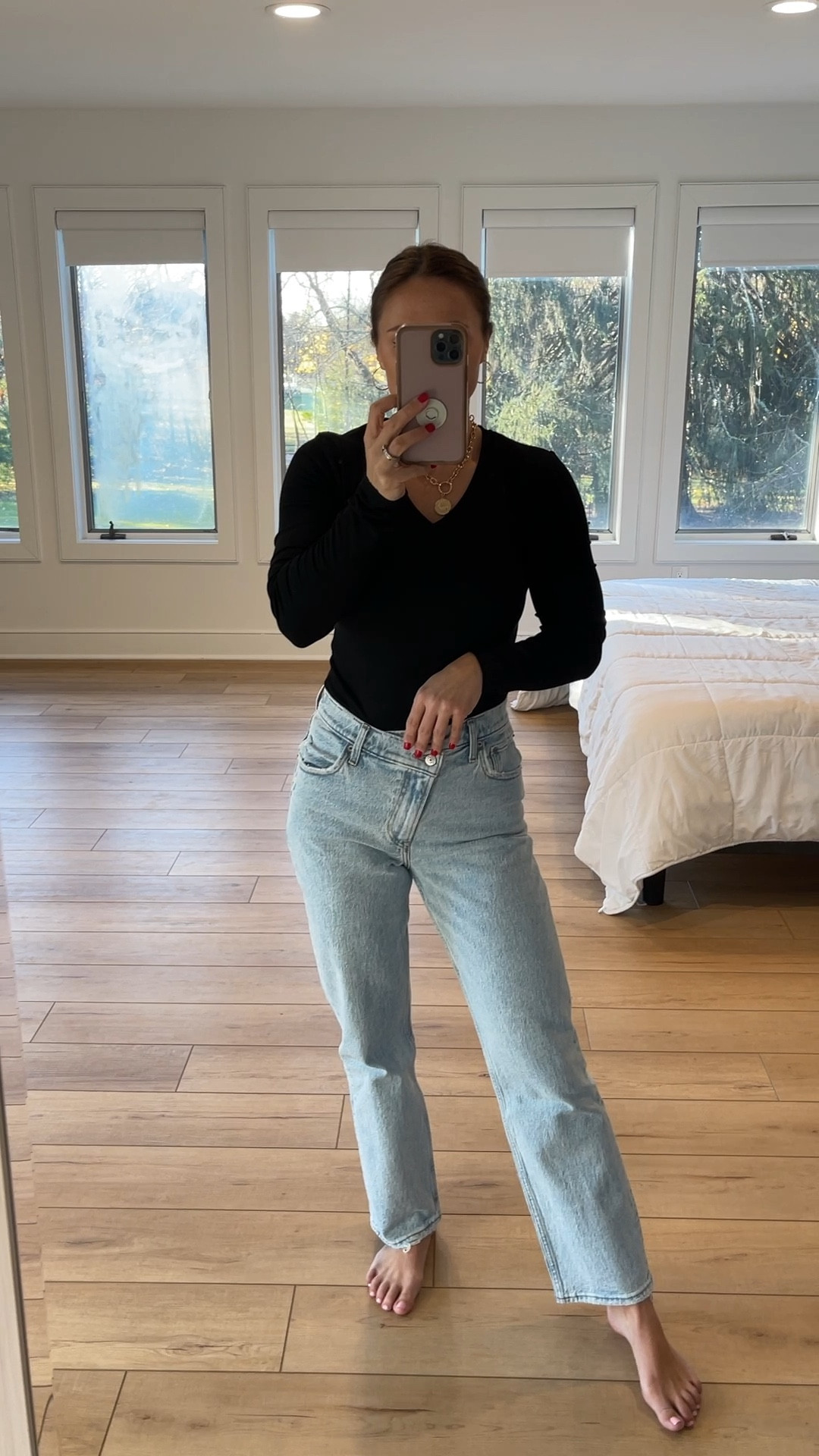 Jeans fit true to size
Bodysuit fits true to size
Holiday gift guide 
Womens gift ideas 

#LTKunder100 #LTKsalealert #LTKunder50