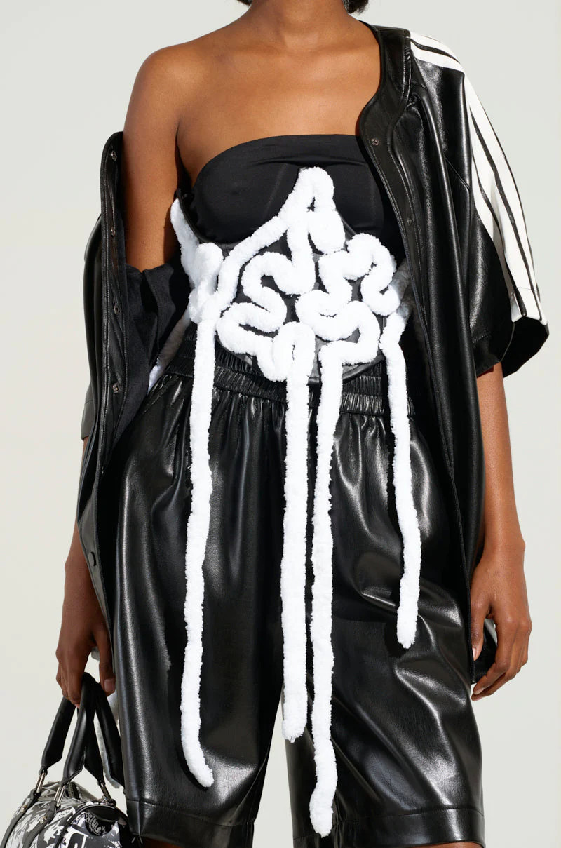 AKIRA Aesthetic Applique Corset Belt | Black | Size 1X/2X | AKIRA