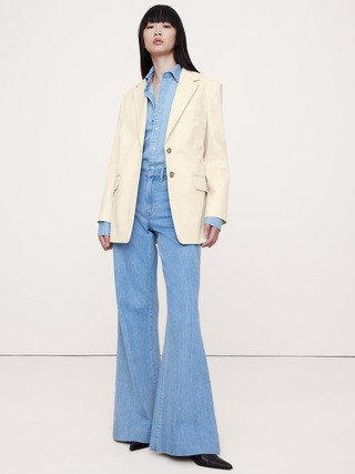 Oversized Cotton Blazer | Banana Republic (US)