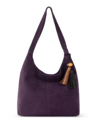 The Sak Huntley Leather Hobo Bag - Moss Suede | Macy's