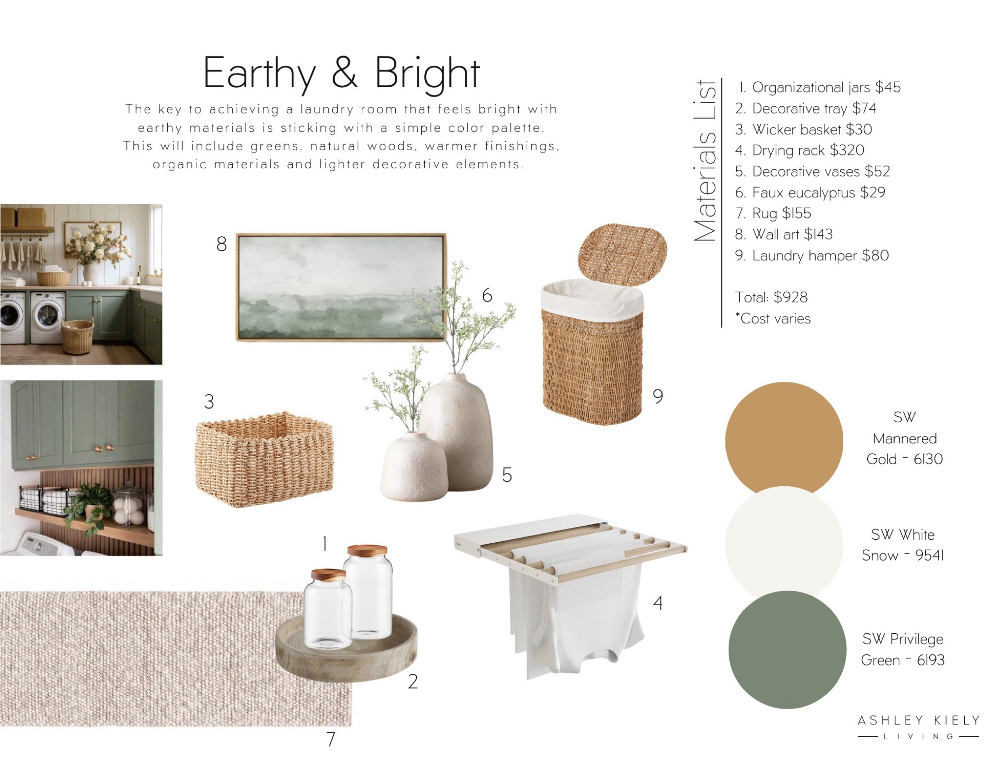 DIY laundry room remodel with earthy and bright design. 

#LTKHome