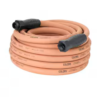 5/8 in. x 50 ft. 3/4-11.5 GHT Fittings Colors Garden Hose with SwivelGrip Connections in Red Clay | The Home Depot