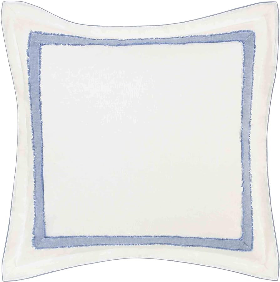 Laura Ashley Mila Euro Sham, 26x26, Blue | Amazon (US)