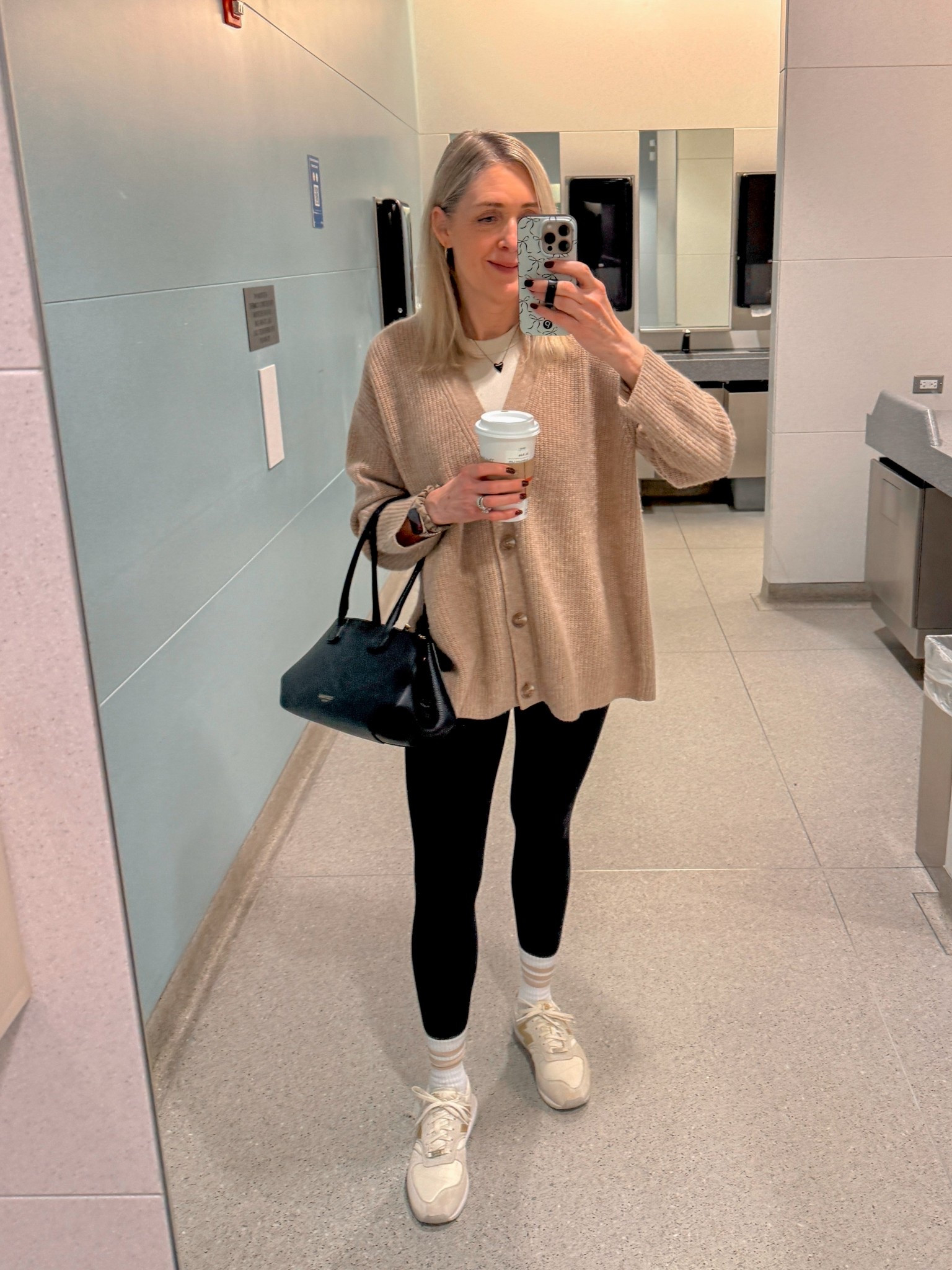 Travel outfit. Quince cashmere sweater size small. CRZ Yoga leggings size XS are buttery soft and budget friendly.

Winter outfits, athleisure outfit, mom looks, over 40 style, cozy outfit, affordable outfit, airport outfit 

#LTKootd #LTKTravel #LTKdayinmylife