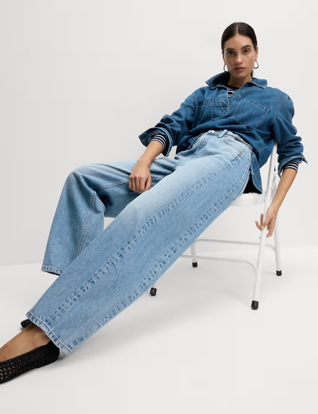 Mid Rise Barrel Jeans | Marks & Spencer (UK)