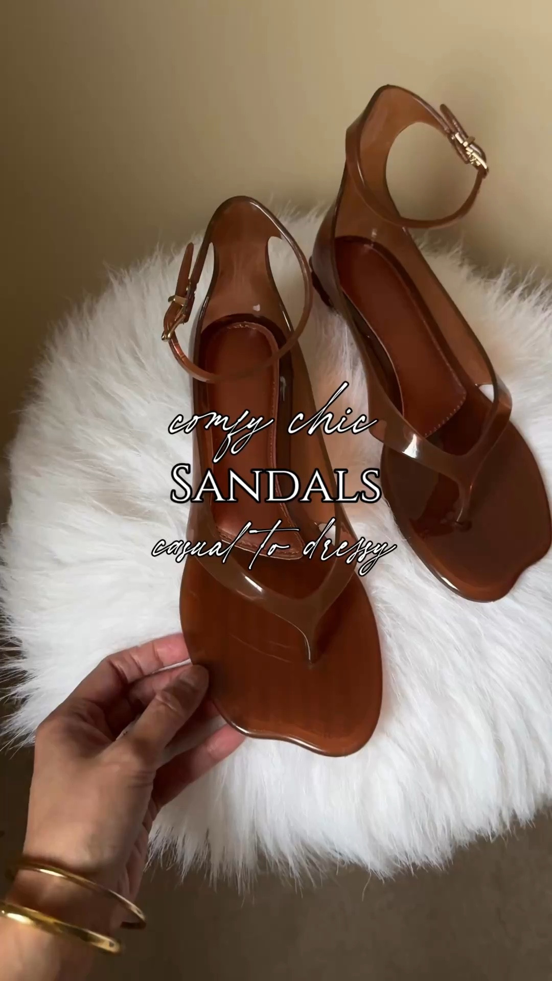 Sandals. Spring outfits  Vacation outfits. Jelly shoes. 
Comfy chic sandals for casual and dressy outfits. 
I have loved this style since last year and found a pair that worked for me. 
Pretty and feminine, classic yet modern, effortless style. 
And they make your legs look longer. 
Looks good with shorts , skirts, and dresses. 
True to size; size up if in between. 


#LTKOver40 #LTKootd #LTKTravel