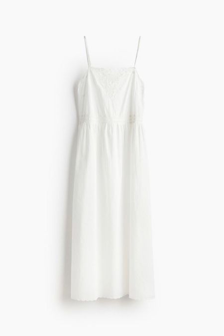 White midi dress 

#LTKstyletip #LTKSeasonal #LTKfindsunder100