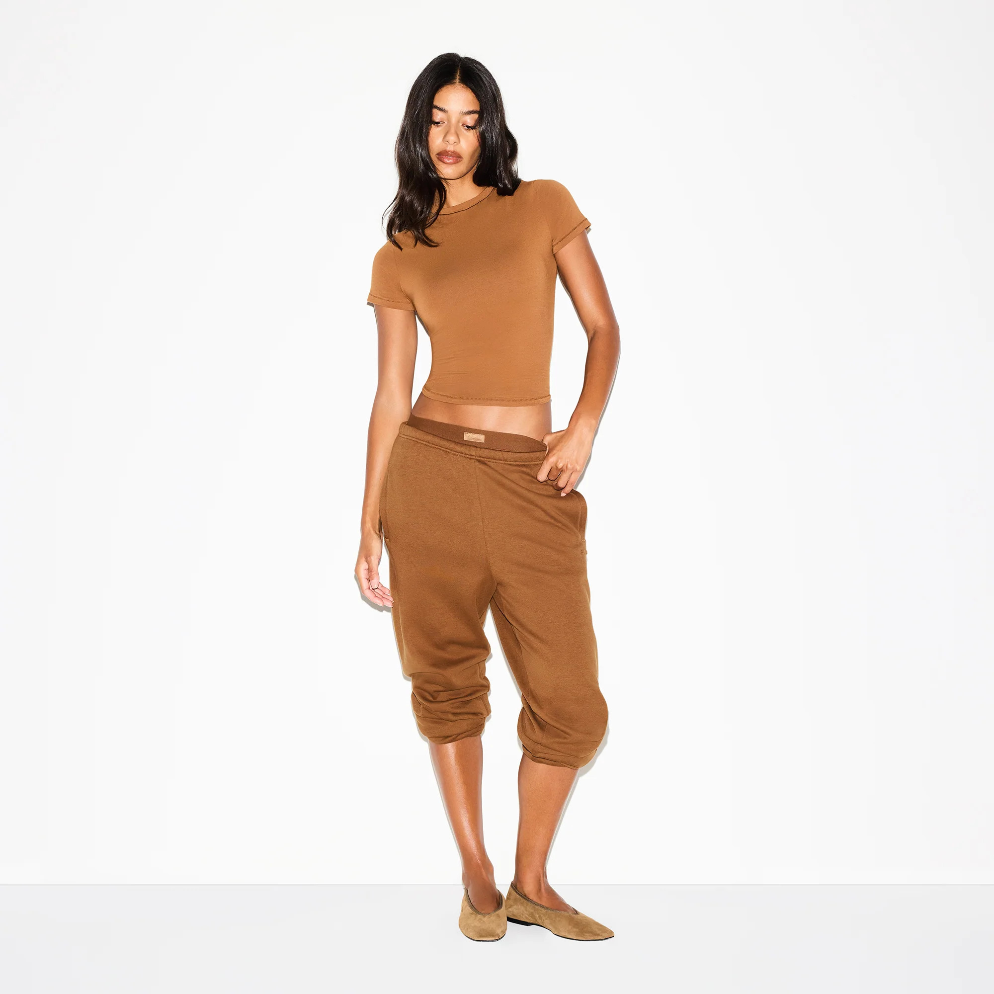 SKIMS Classic Jogger Pants | Medium Neutral | 2XS | Cotton Fleece | SKIMS (US)