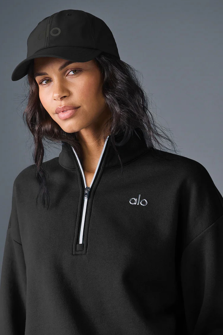 Accolade 1/4 Zip Pullover - Black | Alo Yoga (US)
