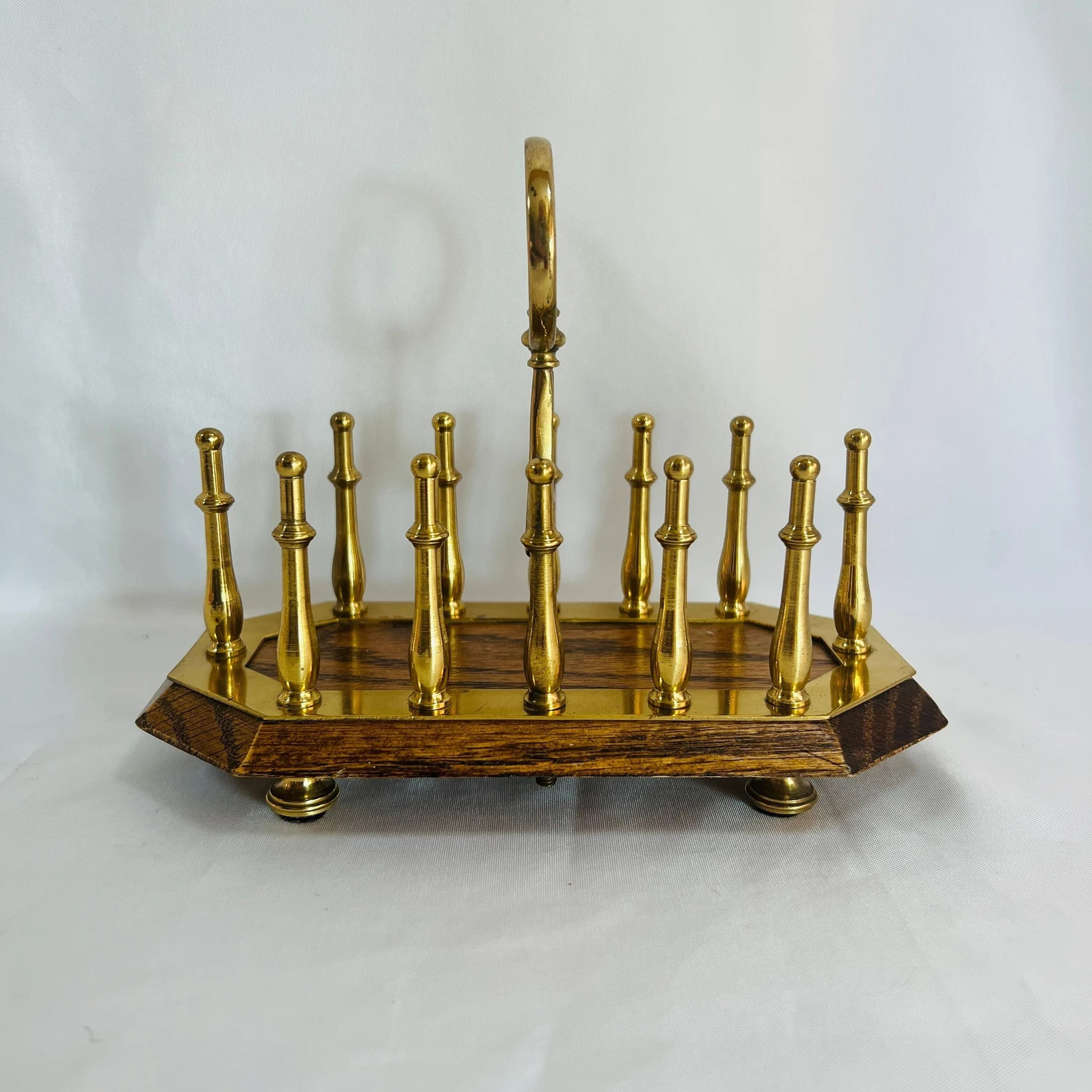 Antique Oak and Silver-plate Toast Rack/letter Holder Elegant - Etsy | Etsy (US)