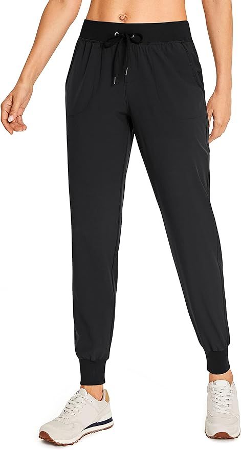 CRZ YOGA Women's Drawstring Lightweight Elastic Waist Joggers Pants Lounge Workout Running Sweatp... | Amazon (US)