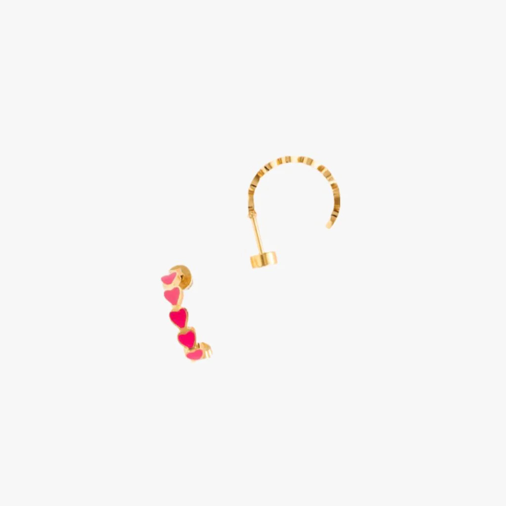 Neon Heart Huggie | Pip Pop Post