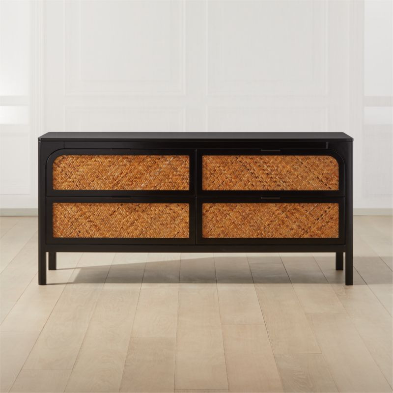 Miri Low Cane Dresser | CB2 | CB2