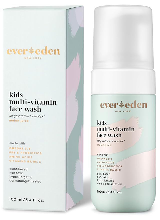 Evereden Kids Face Wash: Melon Juice, 3.4 fl oz. | Plant Based and Natural Skin Care | Clean and ... | Amazon (US)