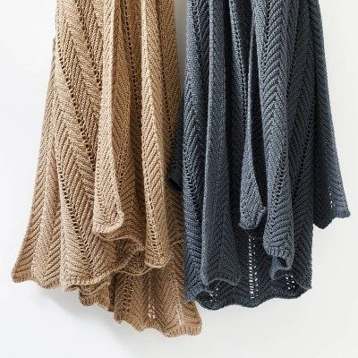 Herringbone Pointelle Throw Blanket - Threshold™ designed with Studio McGee | Target