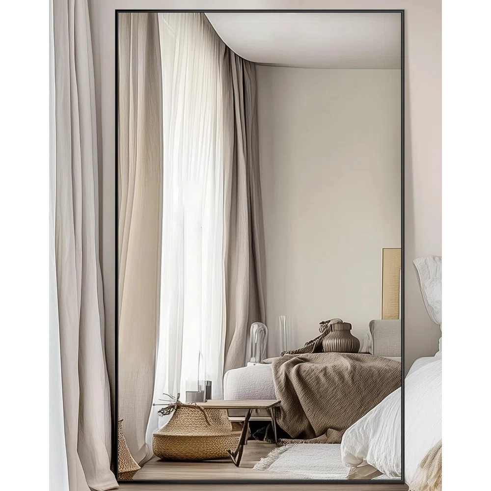 Full Length Mirror, 44"X72" Oversized Floor Mirror With Stand For Bedroom, Living Room Cloakroom,... | Wayfair North America