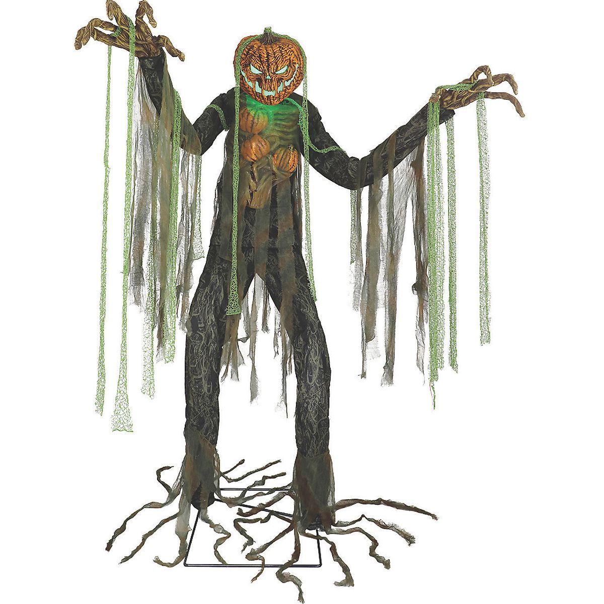Halloween Express  Root of Evil Animated Scarecrow Halloween Decoration - Size 7 ft - Black | Target